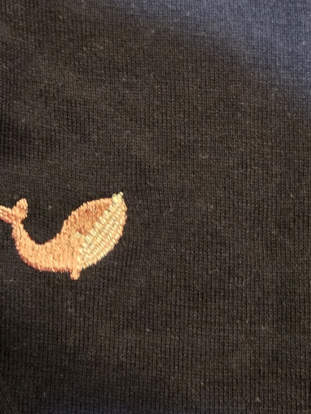 Talbots Womens Three-Quarter Sleeve Navy Sweater with Embroidery Coastal Size S - Picture 8 of 11